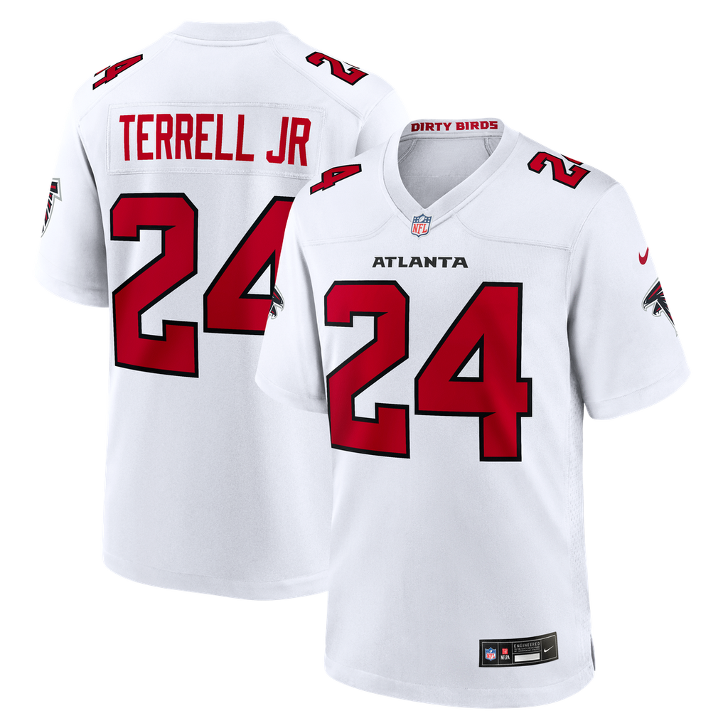 Atlanta Falcons A.J. Terrell Nike Red Game Jersey product image 15, provided for visual reference and product detail review