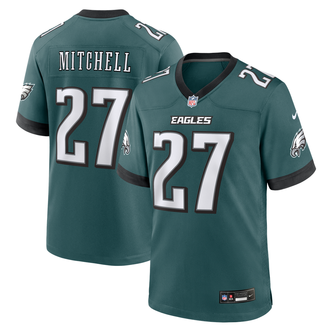 Philadelphia Eagles Quinyon Mitchell Nike White Game Jersey product image 13, provided for visual reference and product