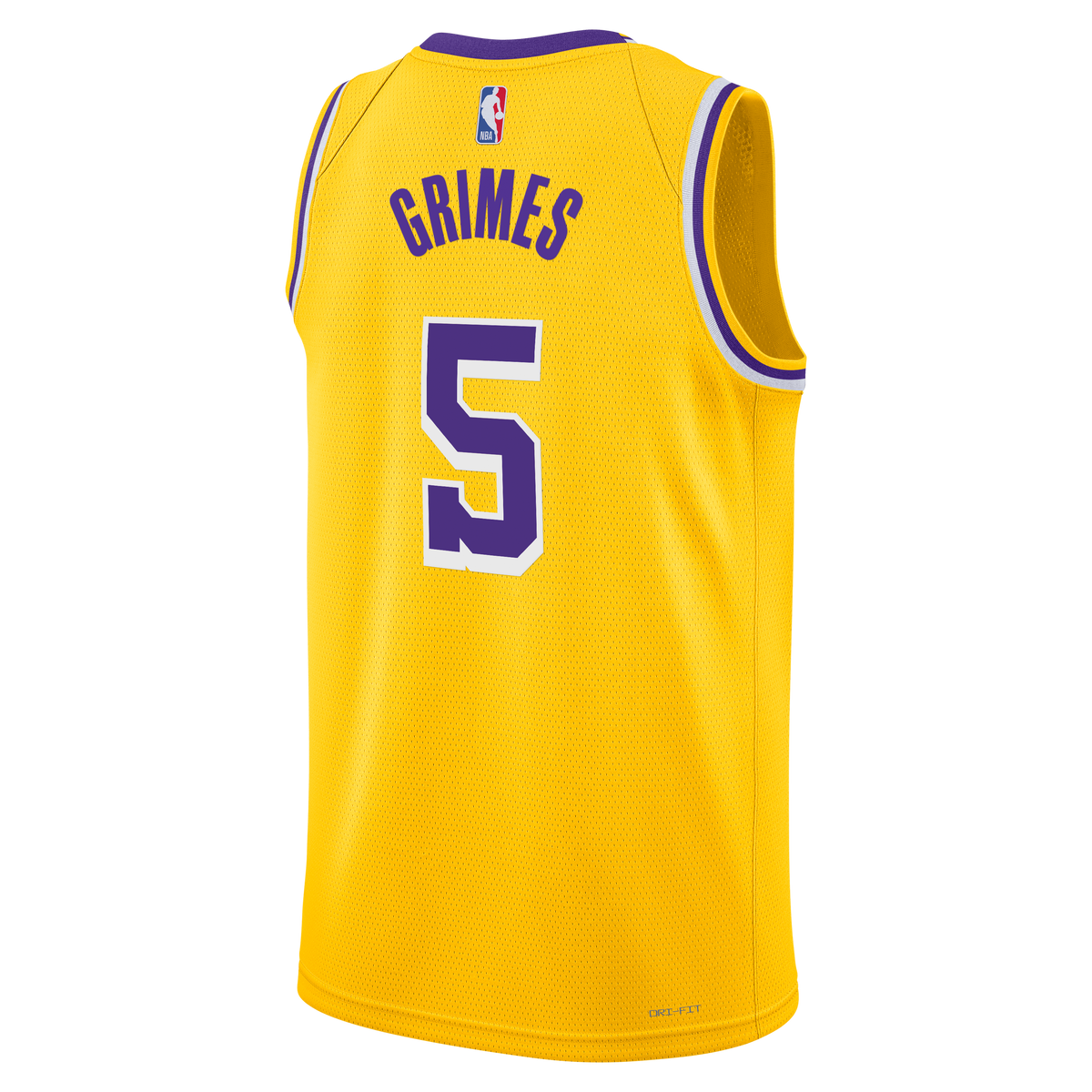 Los Angeles Lakers Nike Icon Edition Swingman Jersey - Gold - Quentin Grimes - Unisex product image 4, provided for visual