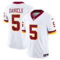 Washington Commanders Jayden Daniels Nike White Vapor F.U.S.E. Stitched Limited Jersey product image 1, provided for visual