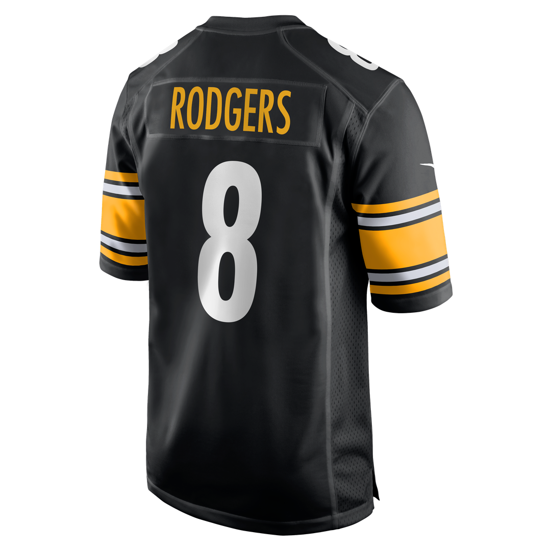 Pittsburgh Steelers Aaron Rodgers Nike Black Game Jersey product image 20, provided for visual reference and product detail