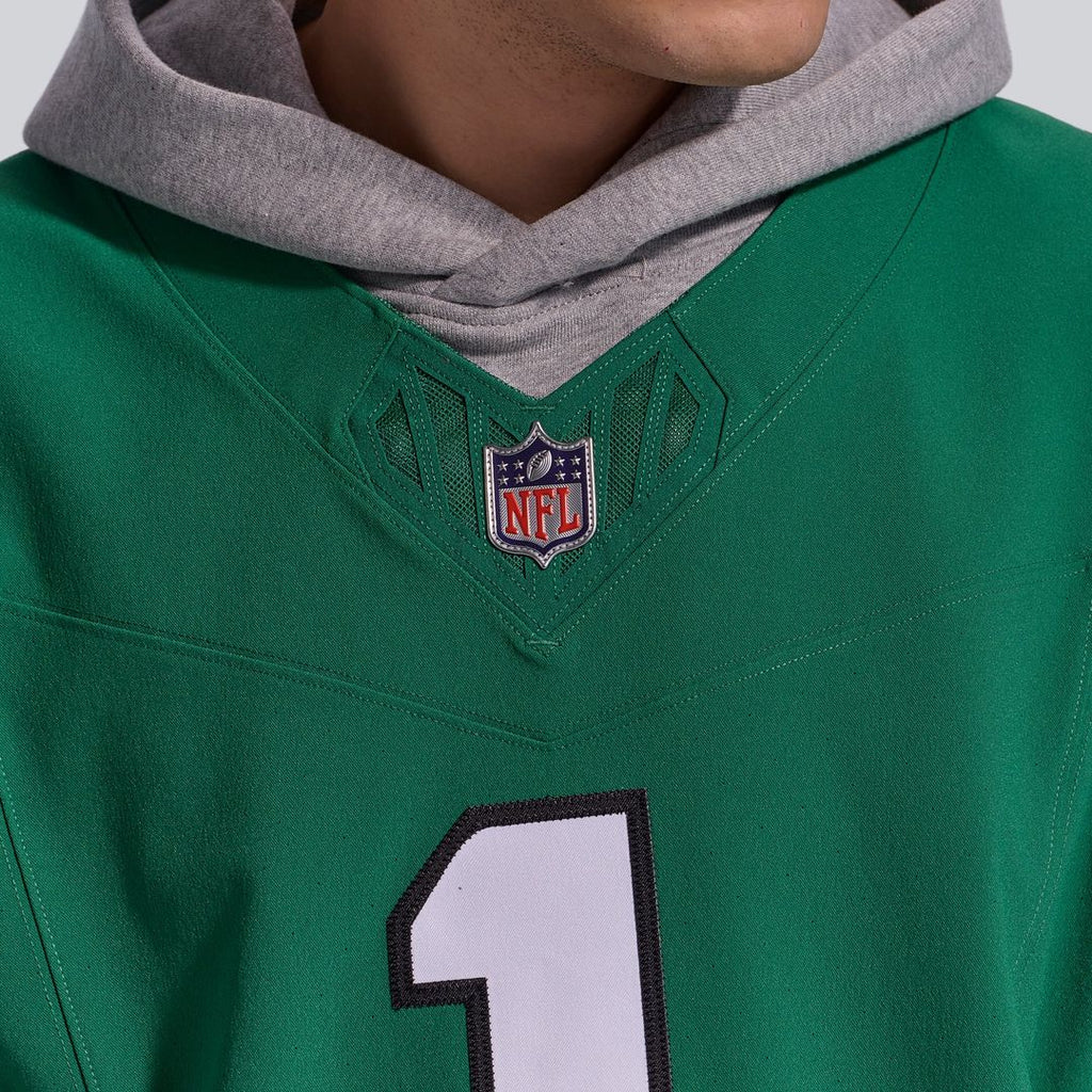 Philadelphia Eagles Jalen Hurts Nike Kelly Green Alternate Vapor F.U.S.E. Elite Jersey product image 22, provided for visual