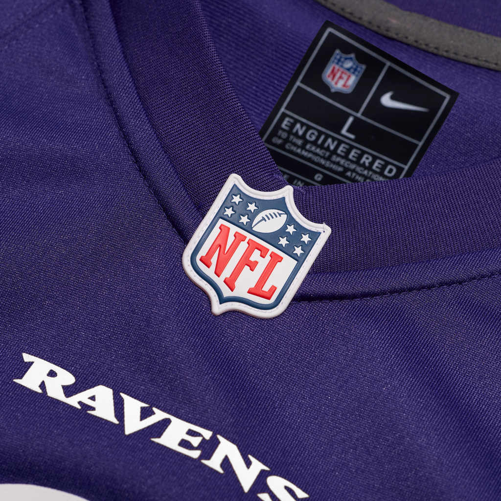 Baltimore Ravens Zay Flowers Nike Purple Game Jersey product image 4, provided for visual reference and product detail review