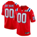 New England Patriots Nike Red Super Bowl LX Patch Custom Game Jersey product image 1, provided for visual reference and