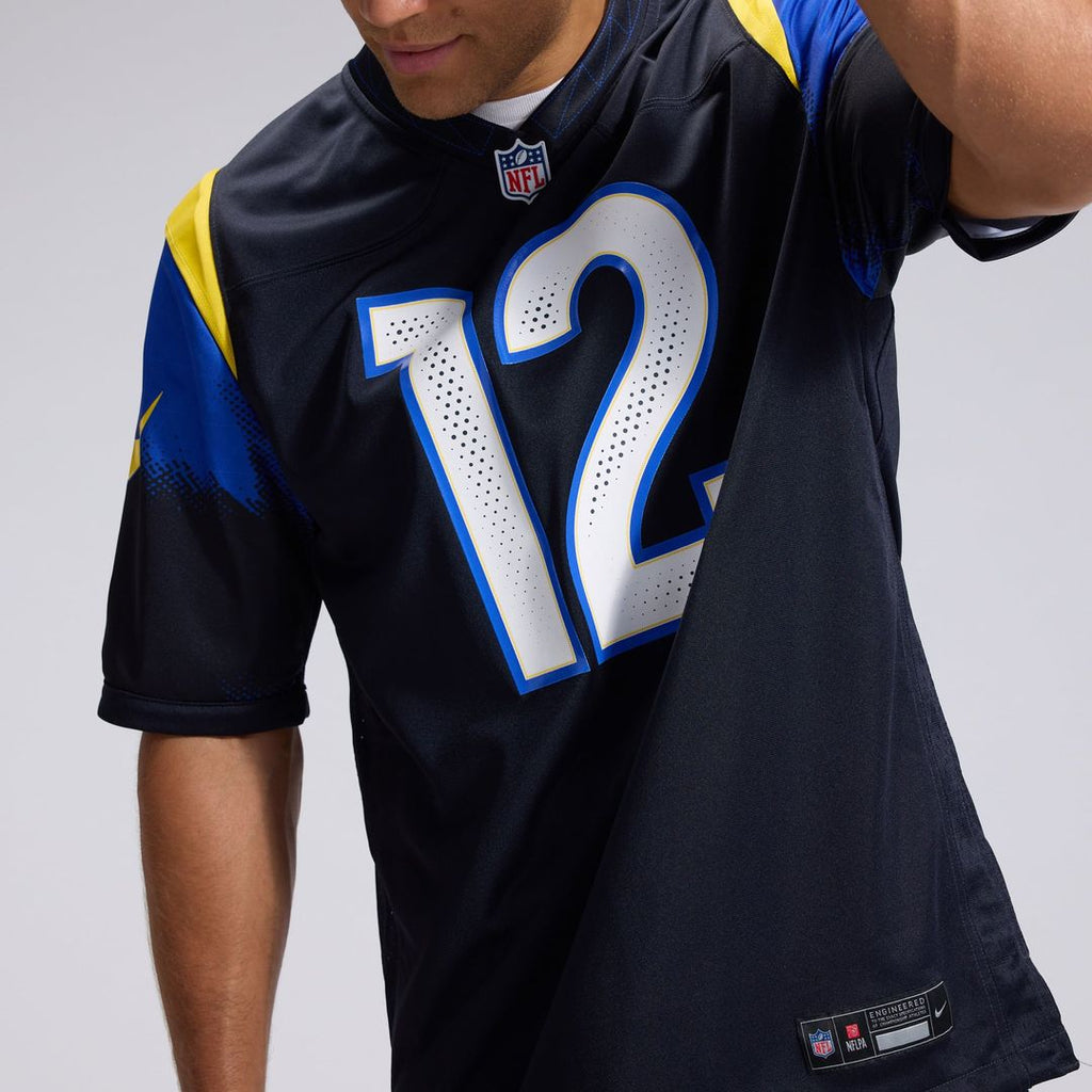 Los Angeles Rams Puka Nacua Nike Dark Blue Rivalries Collection Game Jersey product image 9, provided for visual reference