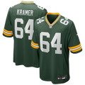 Green Bay Packers Jerry Kramer Nike Green Game Retired Player Jersey product image 1, provided for visual reference and