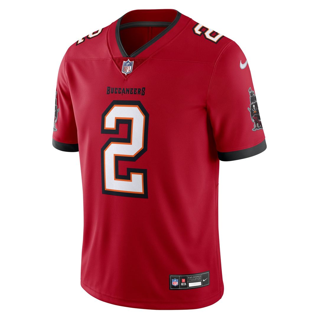 Tampa Bay Buccaneers Emeka Egbuka Nike Red Vapor Untouchable Stitched Limited Jersey product image 2, provided for visual
