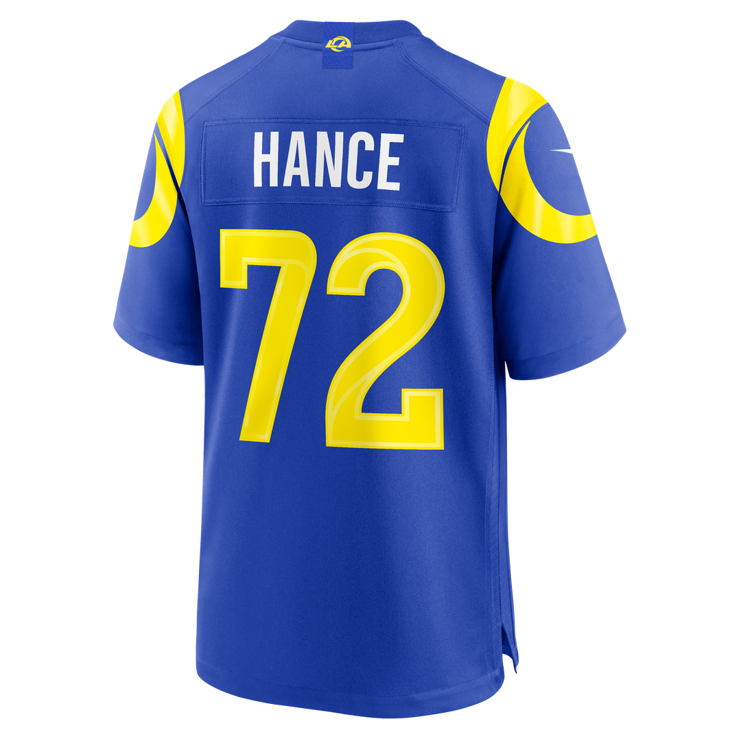 Los Angeles Rams Blake Hance Nike Royal Team Game Jersey product image 3, provided for visual reference and product detail