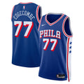 Philadelphia 76ers Nike Icon Edition Swingman Jersey - Royal - VJ Edgecombe - Unisex product image 1, provided for visual