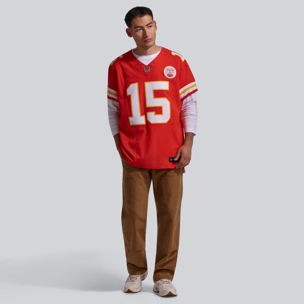 Kansas City Chiefs Patrick Mahomes Nike Red Team Vapor F.U.S.E. Elite Jersey product image 4, provided for visual reference