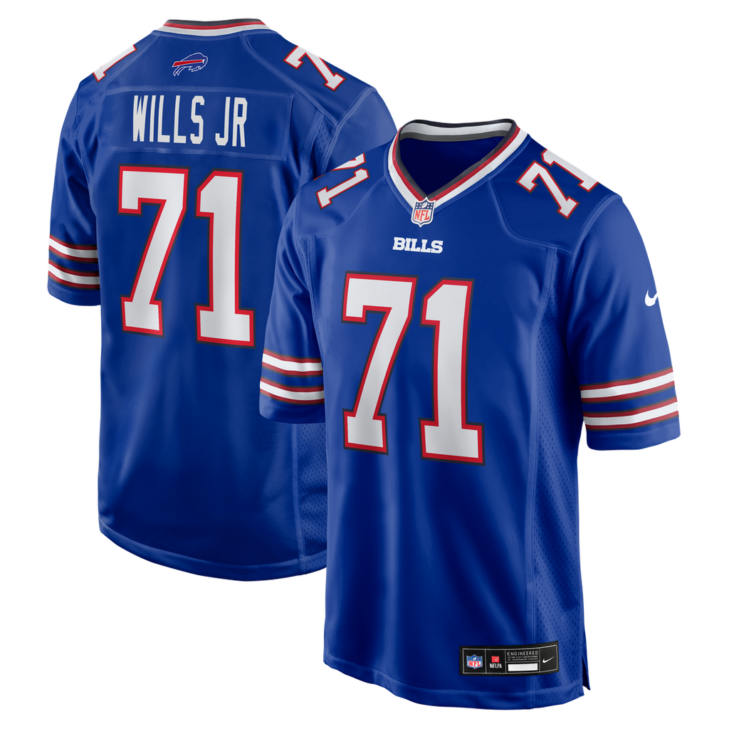 Buffalo Bills Jedrick Wills Jr. Nike Royal Team Game Jersey product image 1, provided for visual reference and product