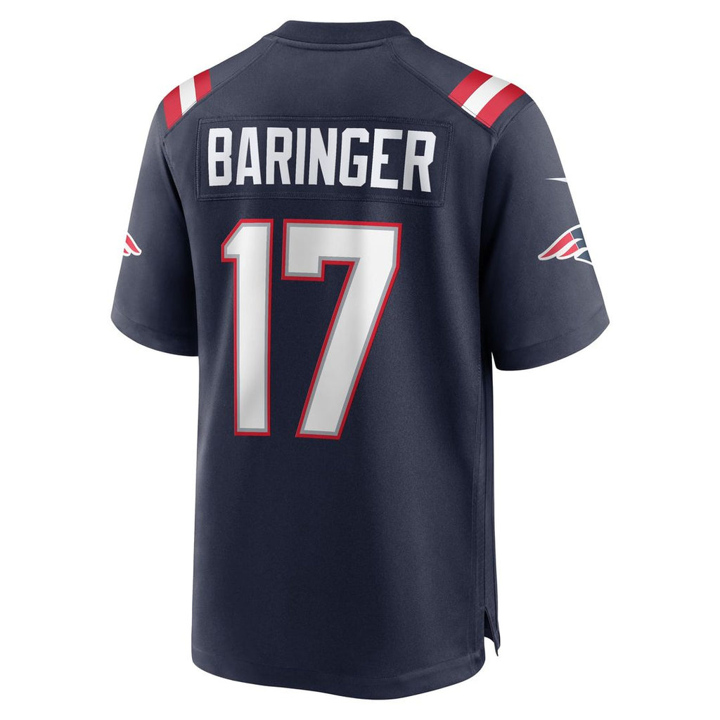 New England Patriots Bryce Baringer Nike Navy Team Game Jersey product image 3, provided for visual reference and product