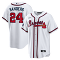 Atlanta Braves Deion Sanders Nike White Home Retired Player Replica Jersey product image 1, provided for visual reference