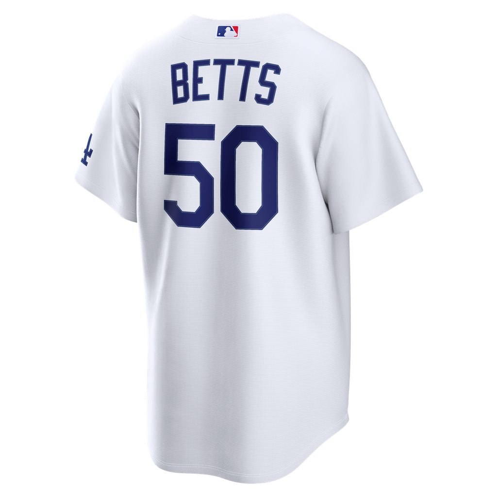 Los Angeles Dodgers Mookie Betts Nike Gray Stadium Jersey product image 9, provided for visual reference and product detail