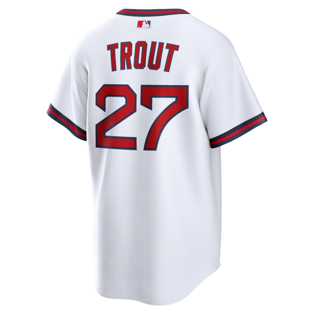 Los Angeles Angels Mike Trout Nike Gray Road Replica Jersey product image 9, provided for visual reference and product