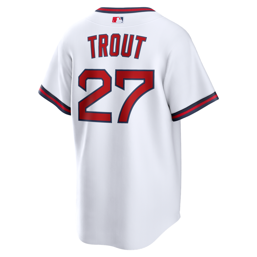 Los Angeles Angels Mike Trout Nike Gray Road Replica Jersey product image 9, provided for visual reference and product