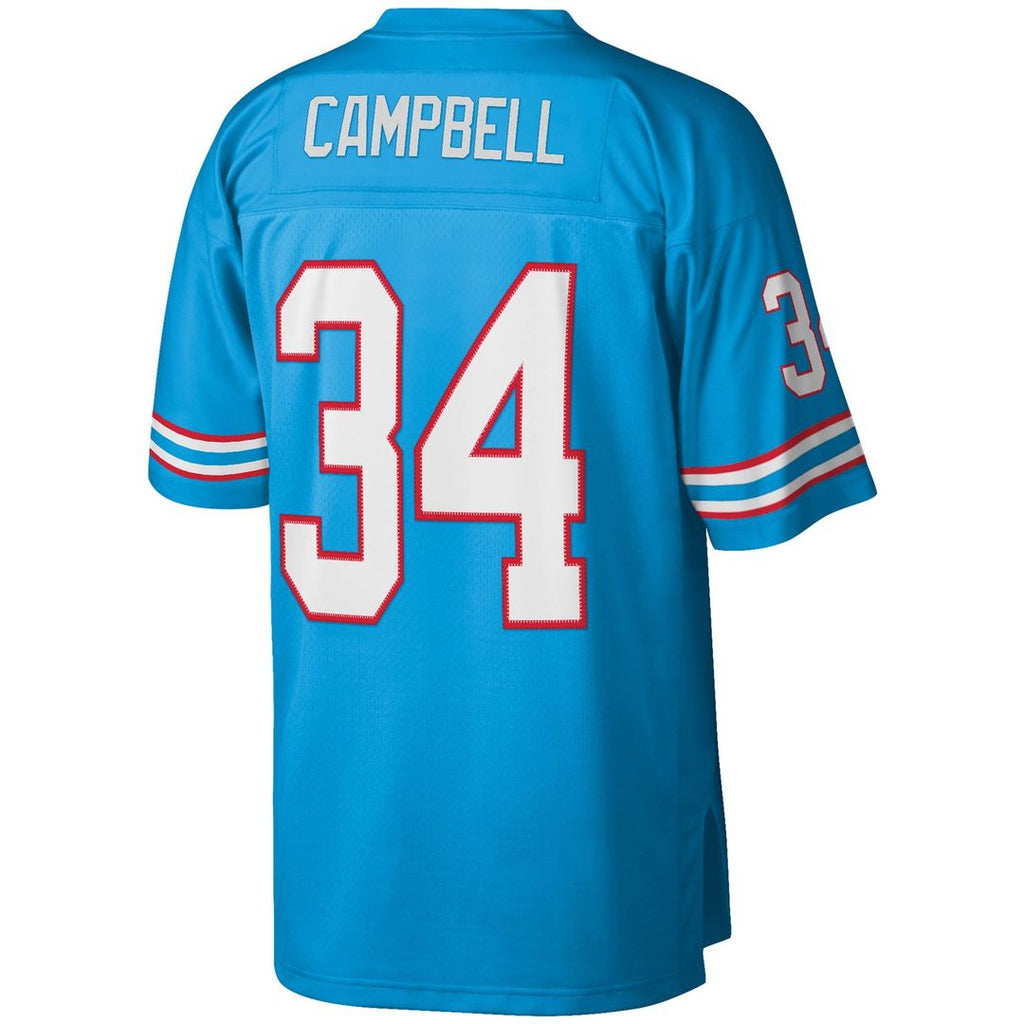Houston Oilers Earl Campbell Mitchell & Ness Light Blue Legacy Replica Jersey product image 3, provided for visual reference