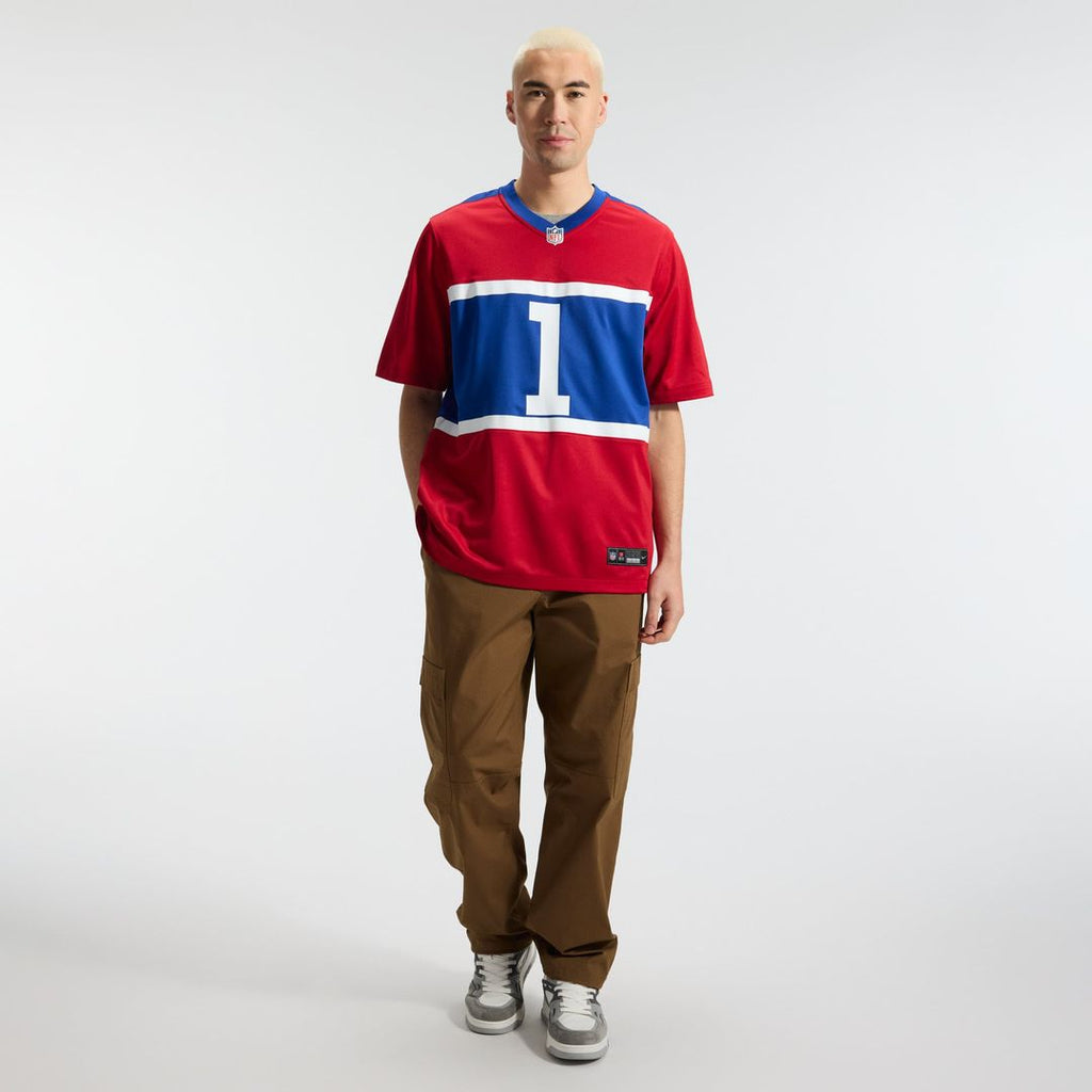 New York Giants Malik Nabers Nike Century Red Alternate Game Jersey product image 17, provided for visual reference and