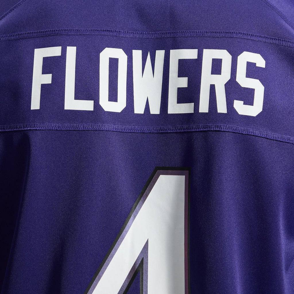 Baltimore Ravens Zay Flowers Nike Purple Team Game Jersey product image 12, provided for visual reference and product detail