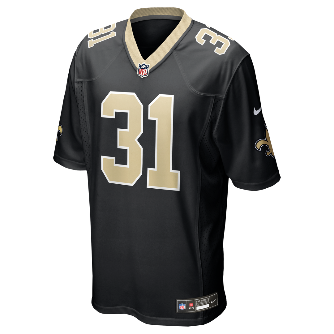 New Orleans Saints Jordan Howden Nike Black Team Game Jersey product image 2, provided for visual reference and product