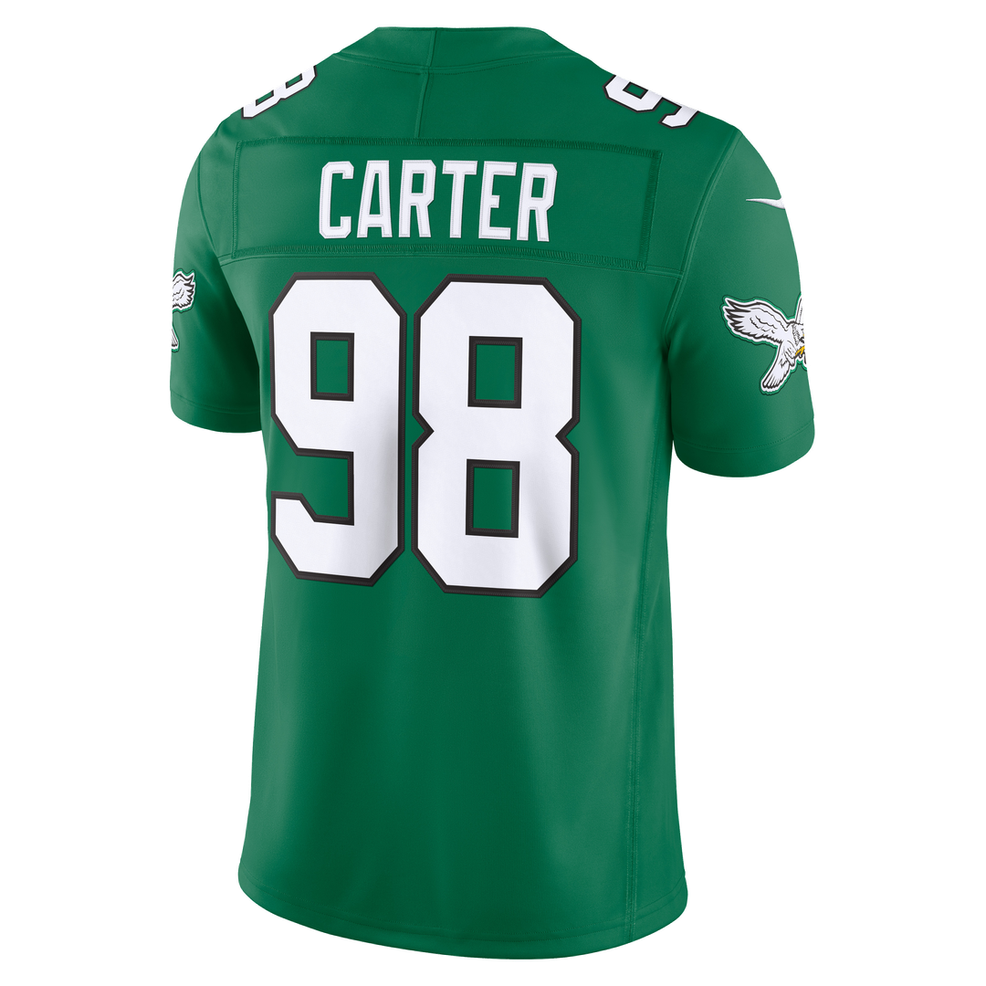 Philadelphia Eagles Jalen Carter Nike Midnight Green Team Vapor F.U.S.E. Stitched Limited Jersey product image 9, provided