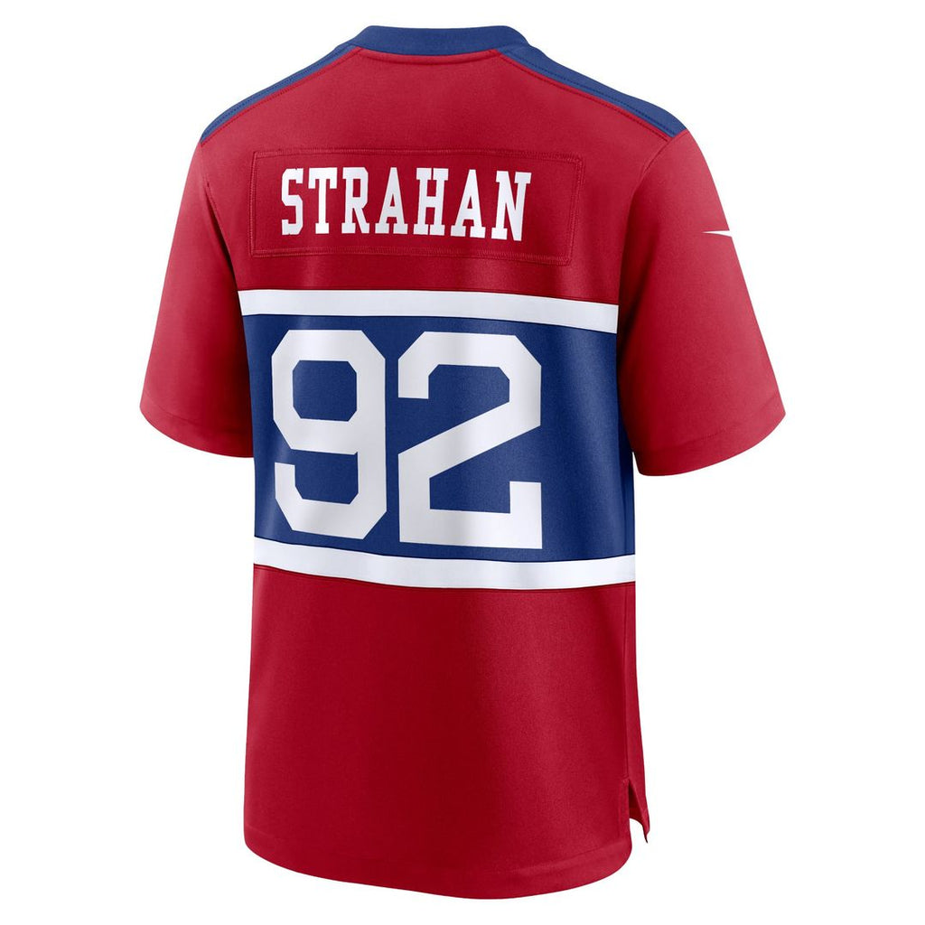 New York Giants Michael Strahan Nike Century Red Alternate Retired Player Game Jersey product image 3, provided for visual