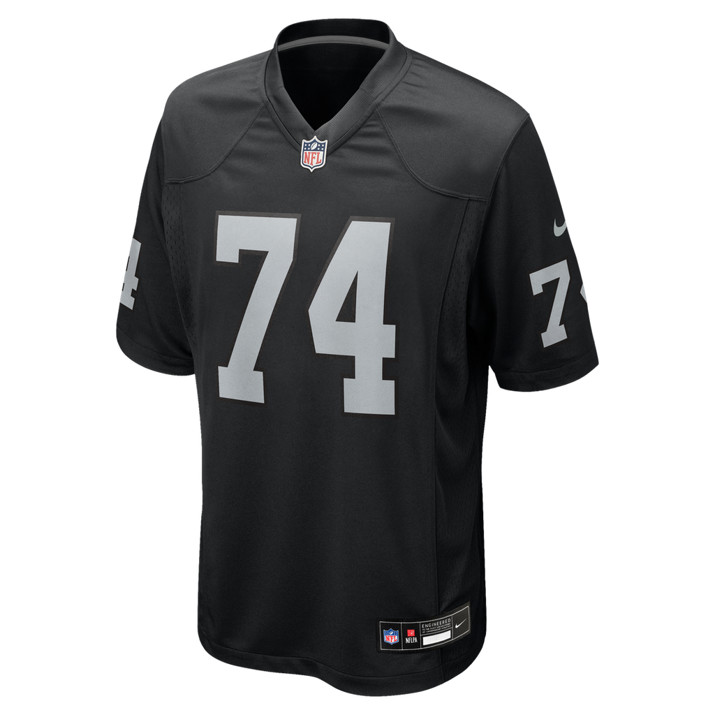 Las Vegas Raiders Kolton Miller Nike Black Game Jersey product image 2, provided for visual reference and product detail