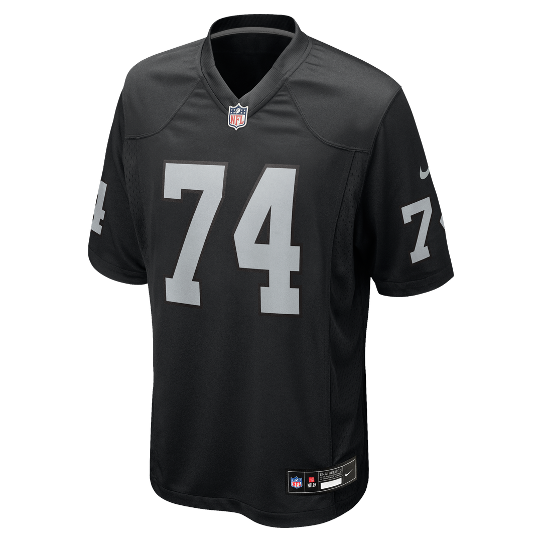 Las Vegas Raiders Kolton Miller Nike Black Game Jersey product image 2, provided for visual reference and product detail