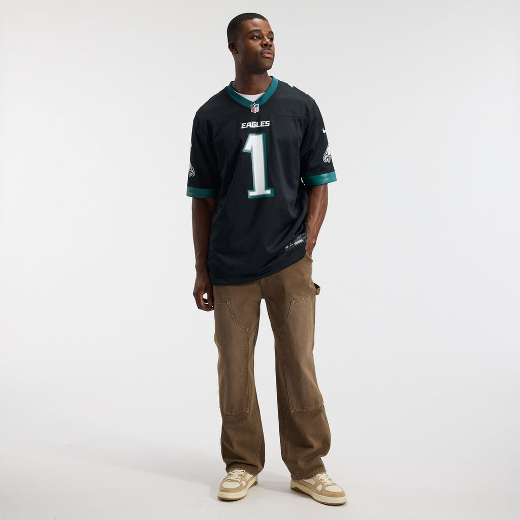 Philadelphia Eagles Jalen Hurts Nike Black Alternate Game Jersey product image 4, provided for visual reference and product