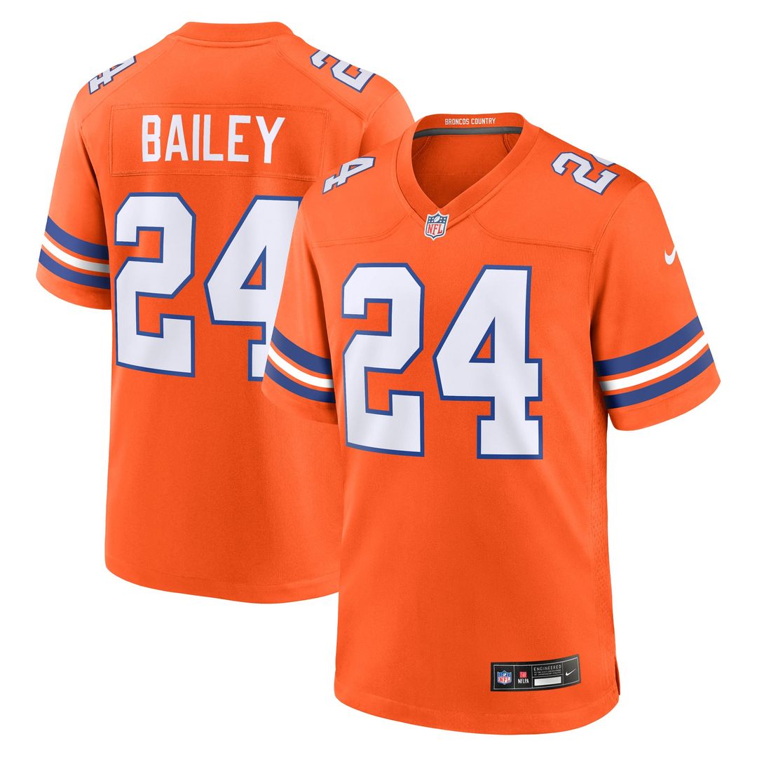 Denver Broncos Champ Bailey Nike Orange Retired Player Alternate Game Jersey product image 1, provided for visual reference