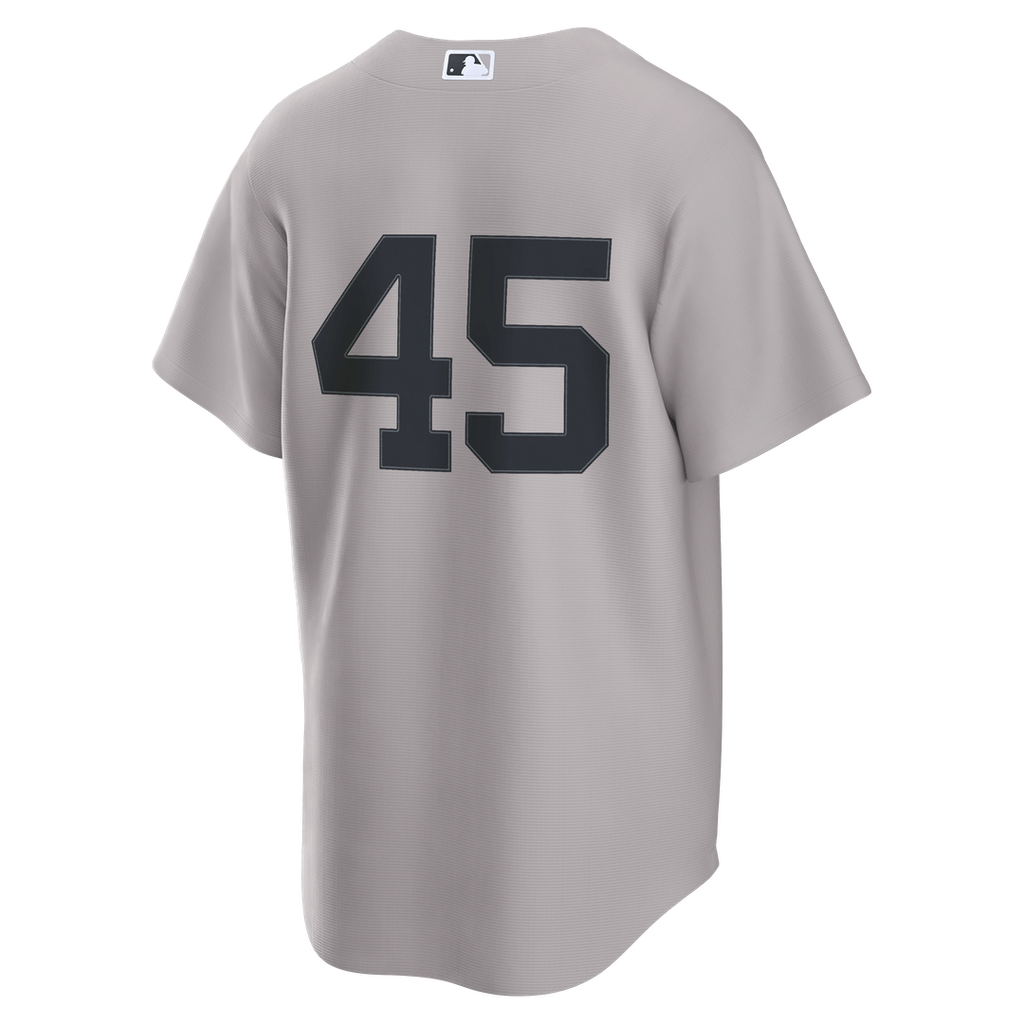 New York Yankees Gerrit Cole Nike Gray Road Replica Jersey product image 7, provided for visual reference and product detail