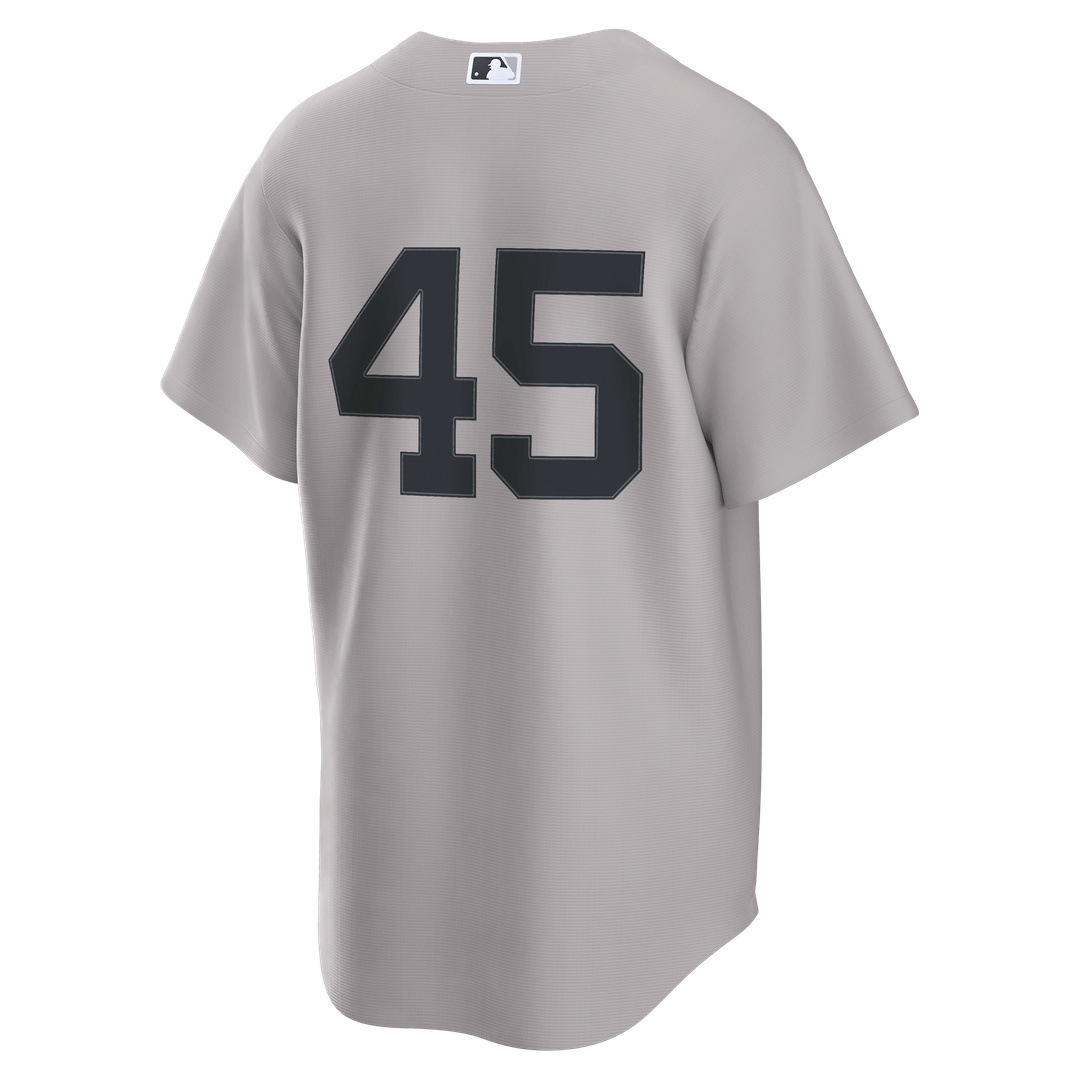 New York Yankees Gerrit Cole Nike Gray Road Replica Jersey product image 7, provided for visual reference and product detail