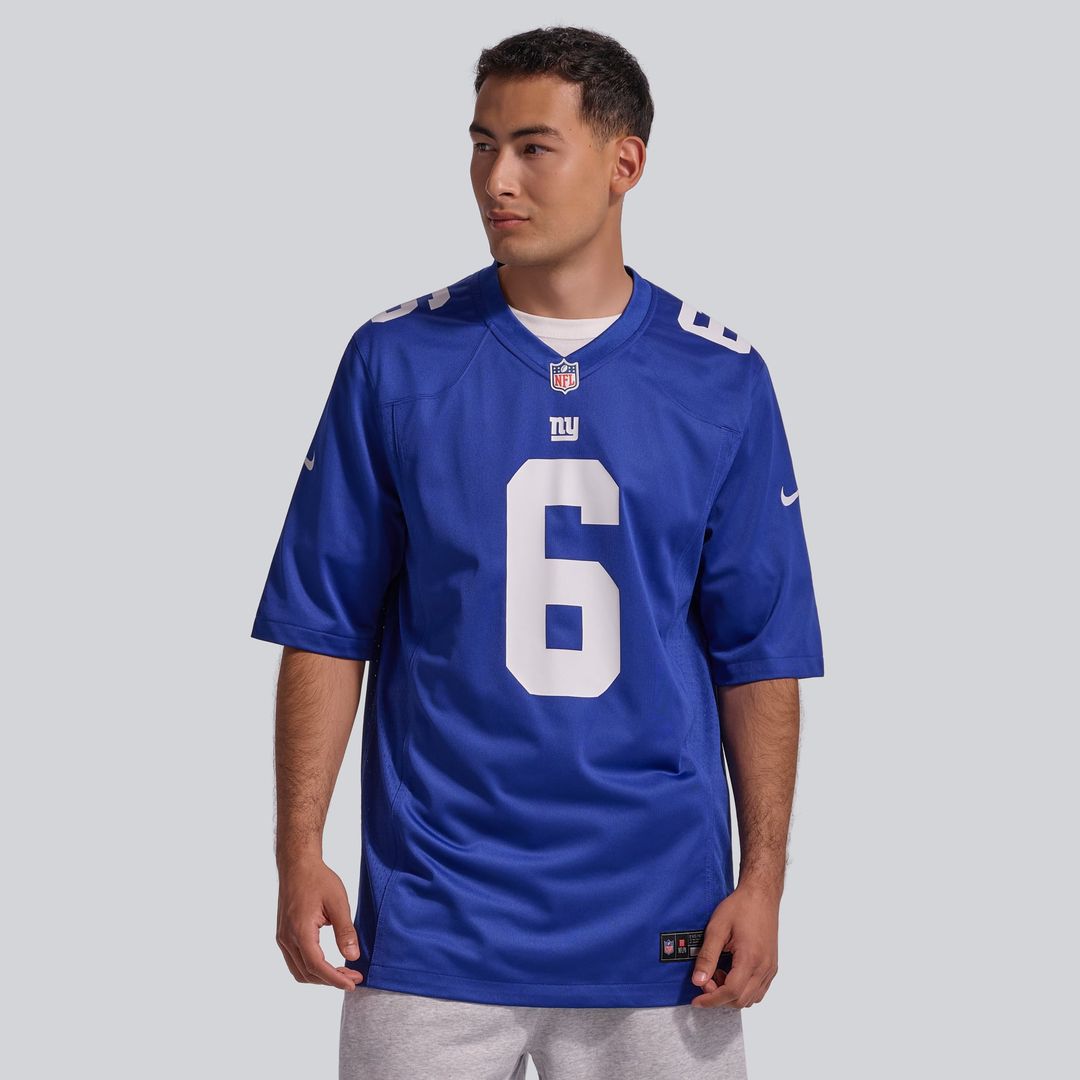 New York Giants Jaxson Dart Nike Royal Team Game Jersey product image 15, provided for visual reference and product detail