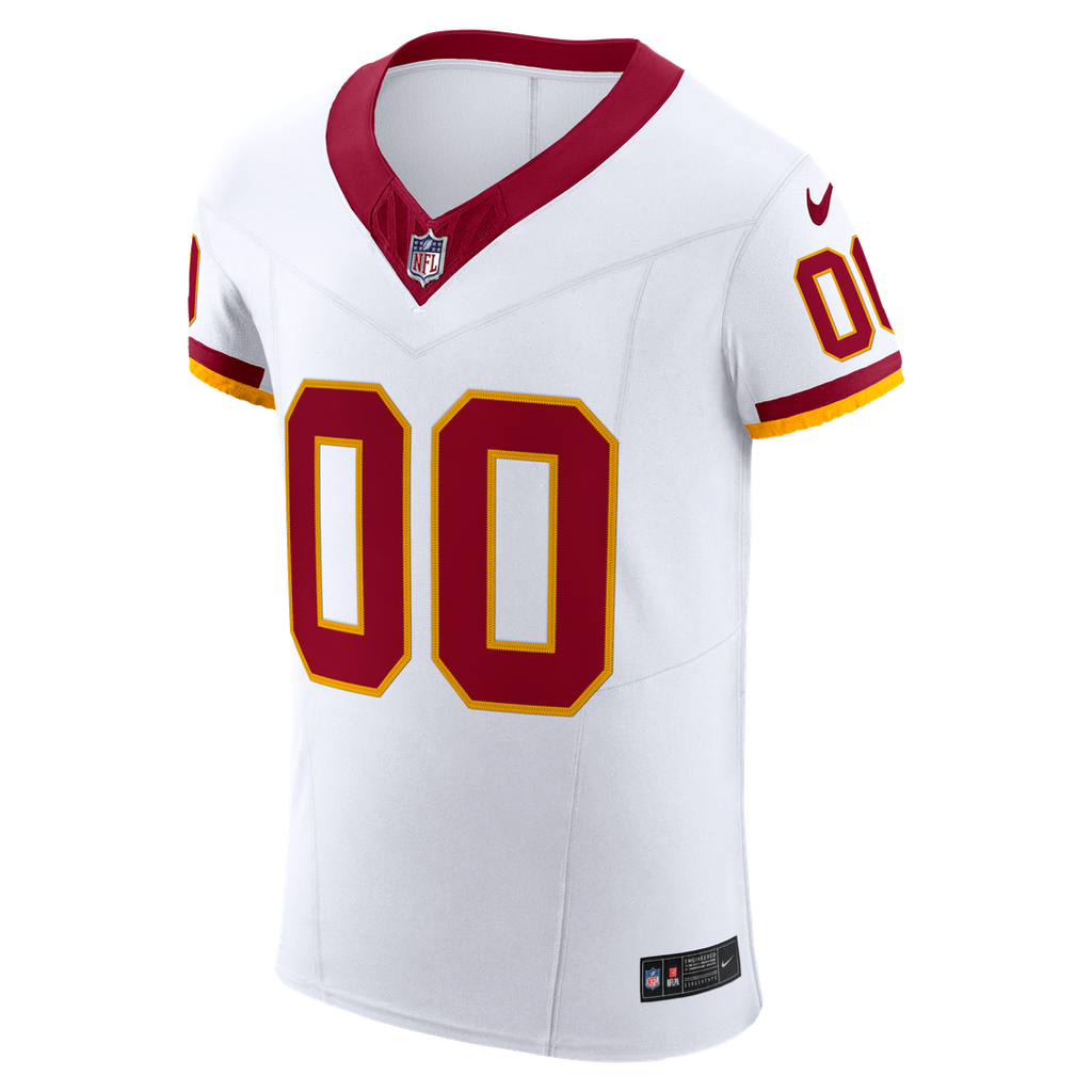 Washington Commanders Nike White Vapor F.U.S.E. Elite Custom Jersey product image 2, provided for visual reference and