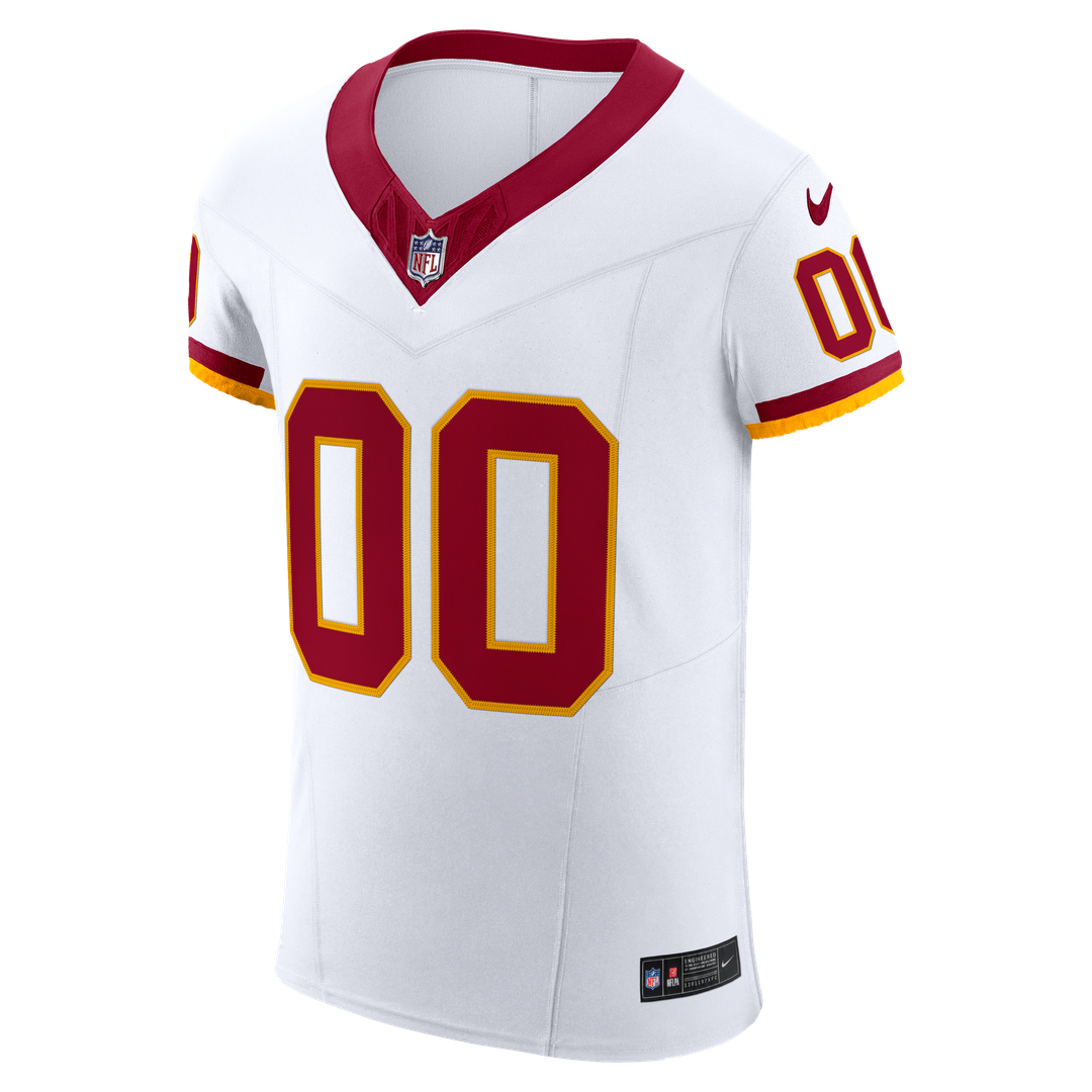Washington Commanders Nike White Vapor F.U.S.E. Elite Custom Jersey product image 2, provided for visual reference and