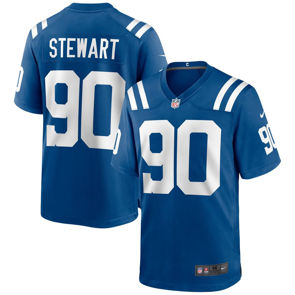 Indianapolis Colts Grover Stewart Nike Blue Alternate Game Jersey product image 13, provided for visual reference and