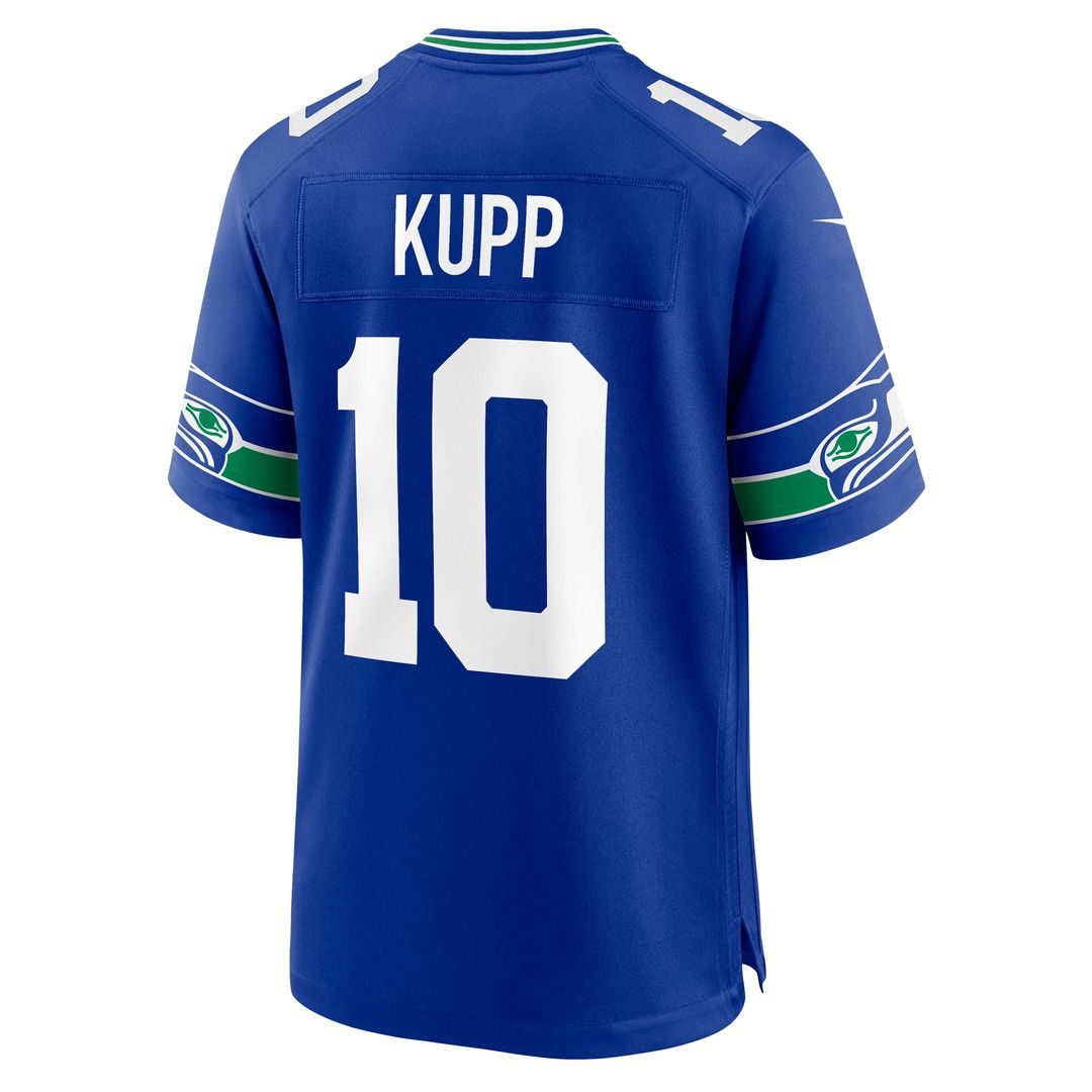 Seattle Seahawks Cooper Kupp Nike Royal Alternate Game Jersey product image 3, provided for visual reference and product