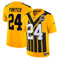 Pittsburgh Steelers Joey Porter Jr. Nike Gold Alternate 1933 Throwback Vapor F.U.S.E. Limited Jersey product image 1,