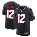 Houston Texans Nico Collins Nike Navy Game Jersey product image 1, provided for visual reference and product detail review