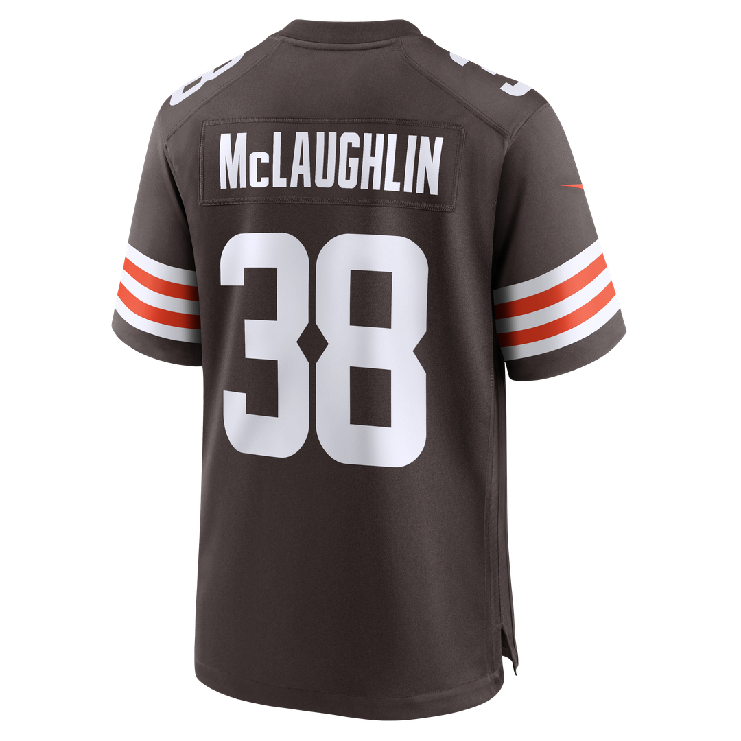 Cleveland Browns Jaleel McLaughlin Nike Brown Team Game Jersey product image 5, provided for visual reference and product