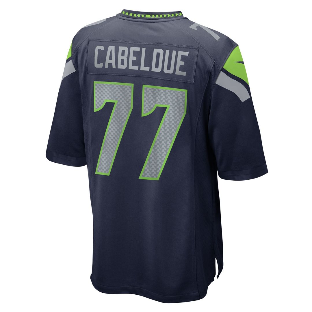 Seattle Seahawks Bryce Cabeldue Nike College Navy Team Game Jersey product image 3, provided for visual reference and