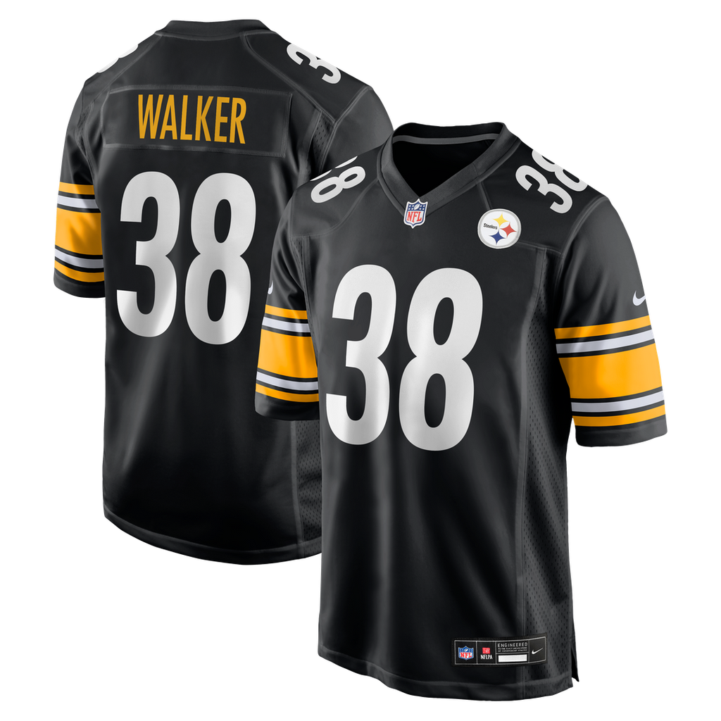 Pittsburgh Steelers Mykal Walker Nike Black Team Game Jersey product image 1, provided for visual reference and product