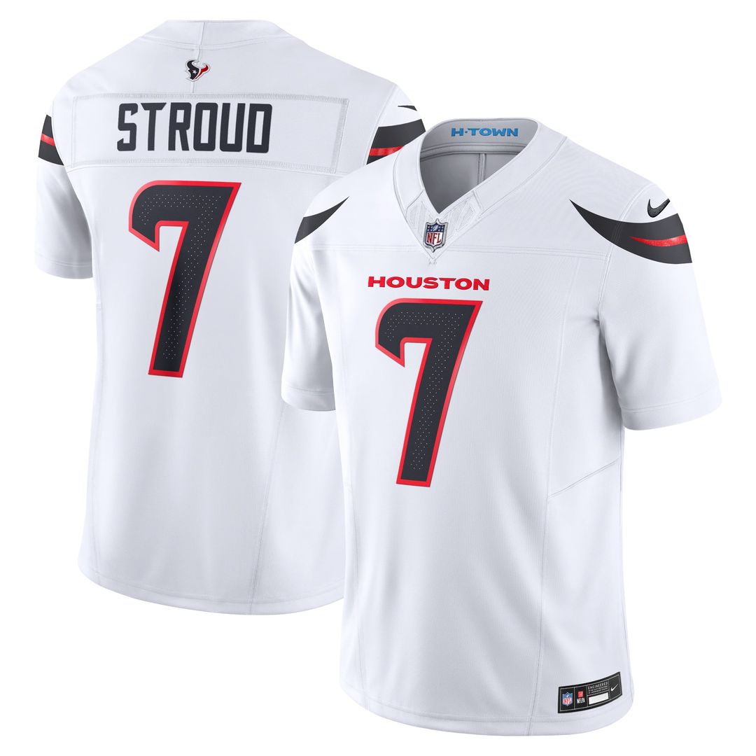 Houston Texans C.J. Stroud Nike Navy 2nd Alternate Vapor F.U.S.E. Limited Jersey product image 7, provided for visual