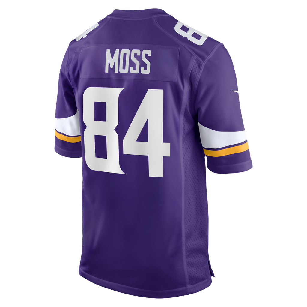Minnesota Vikings Randy Moss Nike Purple Game Retired Player Jersey product image 3, provided for visual reference and