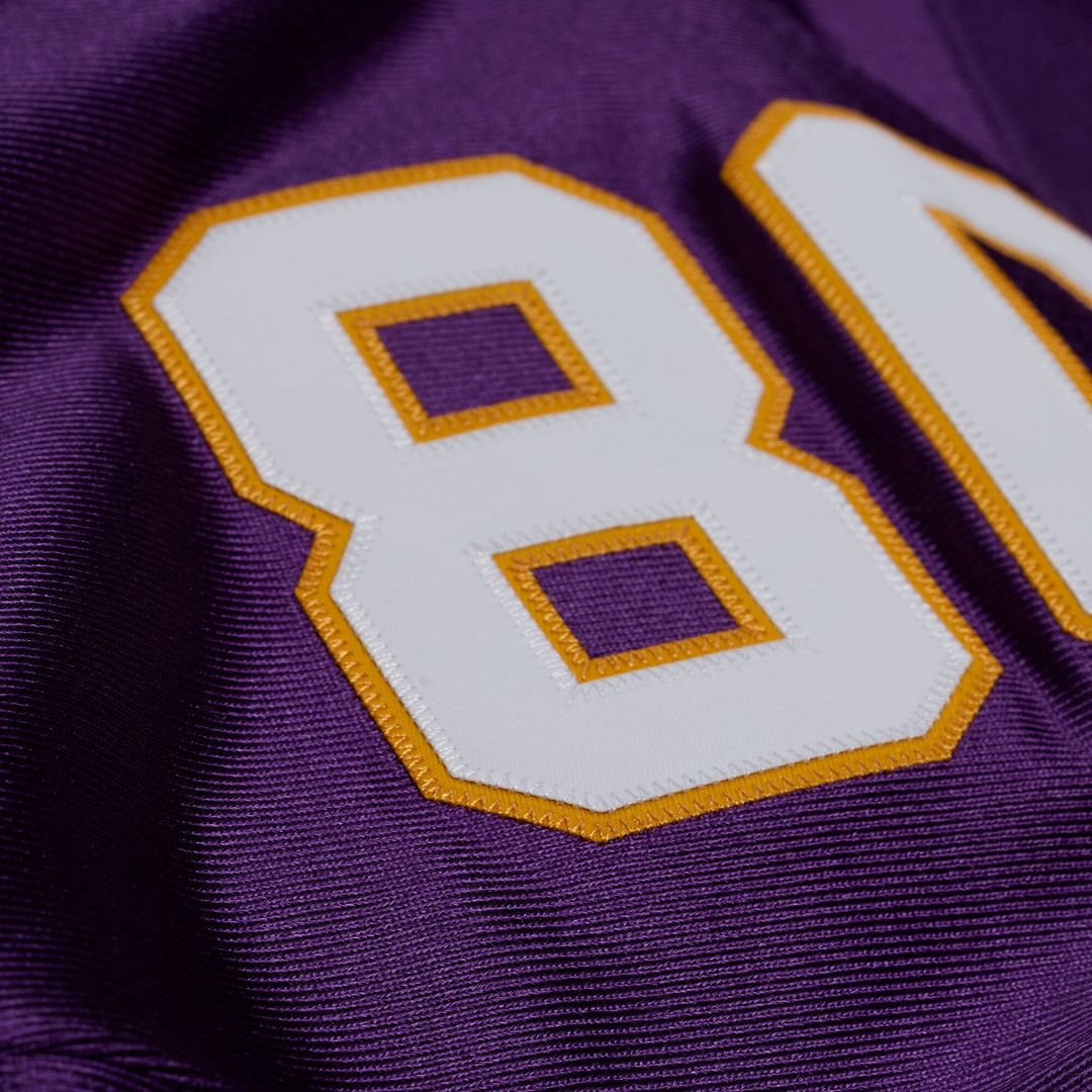 Minnesota Vikings Cris Carter Mitchell & Ness Purple 2001 Authentic Throwback Jersey product image 10, provided for visual