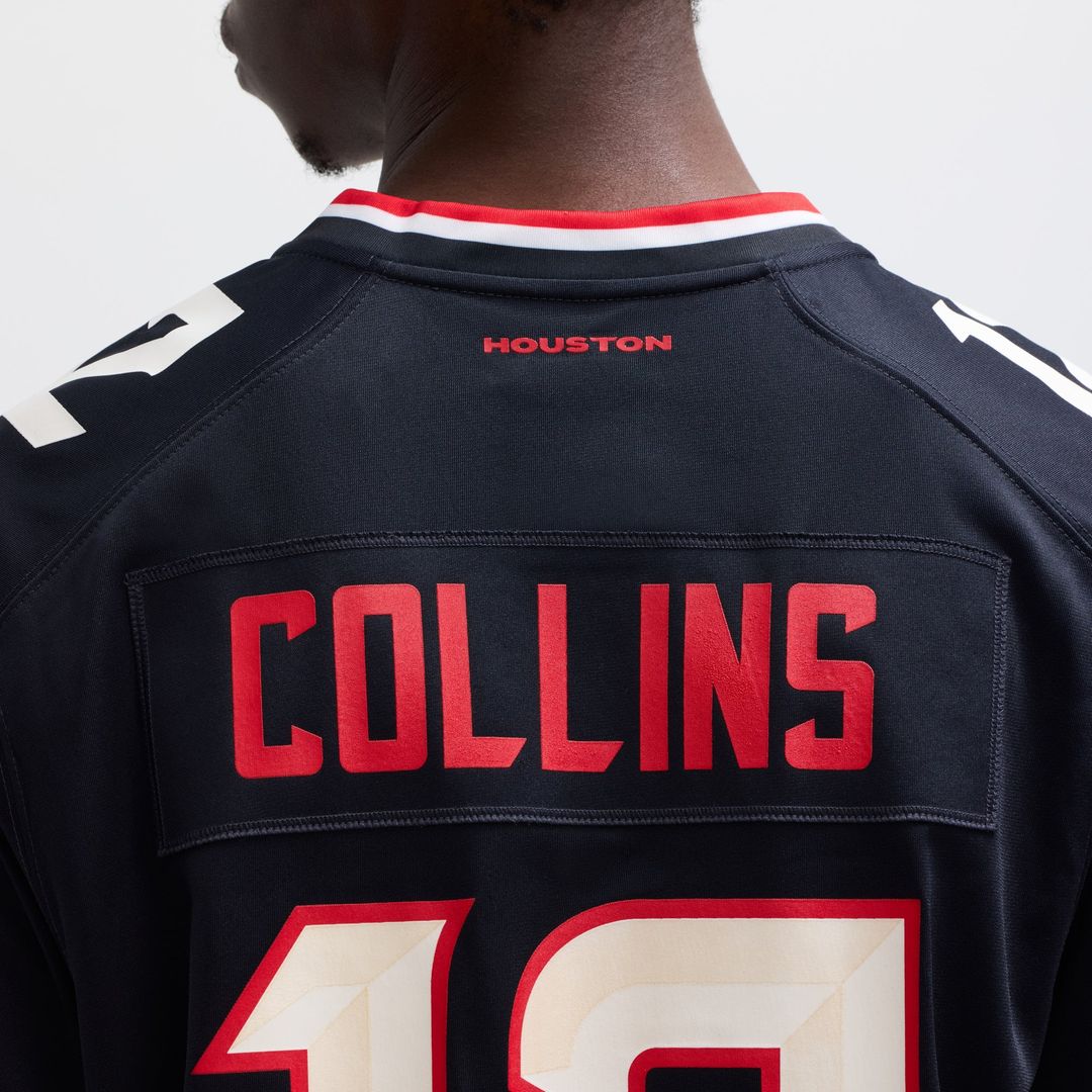 Houston Texans Nico Collins Nike White Game Jersey product image 14, provided for visual reference and product detail review