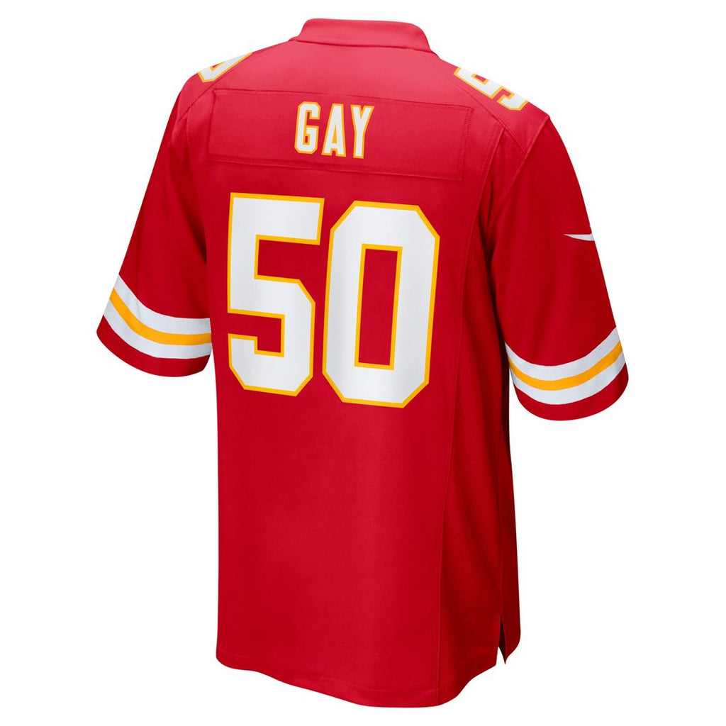 Kansas City Chiefs Willie Gay Nike Red Game Jersey product image 3, provided for visual reference and product detail review