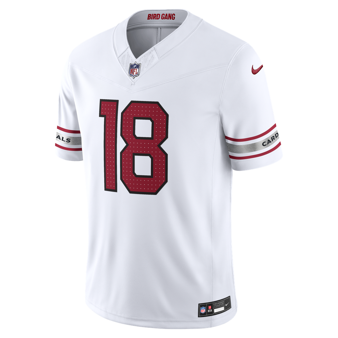 Arizona Cardinals Marvin Harrison Jr. Nike White Vapor F.U.S.E. Stitched Limited Jersey product image 2, provided for visual
