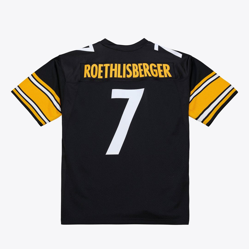 Pittsburgh Steelers Ben Roethlisberger Mitchell & Ness Black 2004 Authentic Throwback Jersey product image 2, provided for