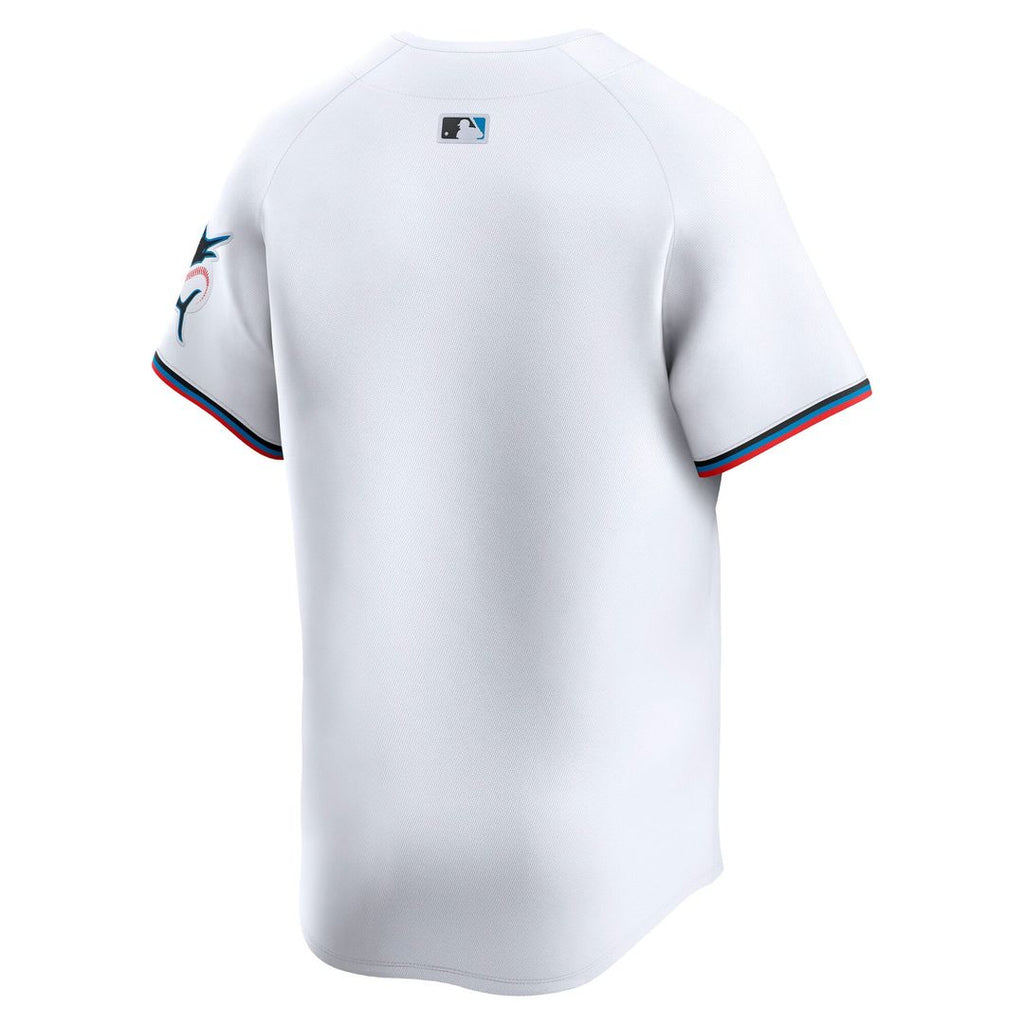 Miami Marlins Nike White Home Limited Jersey product image 6, provided for visual reference and product detail review